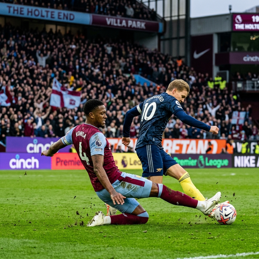 Arsenal and Liverpool Locked in £60 Million Transfer Battle for Aston Villa’s Ezri Konsa