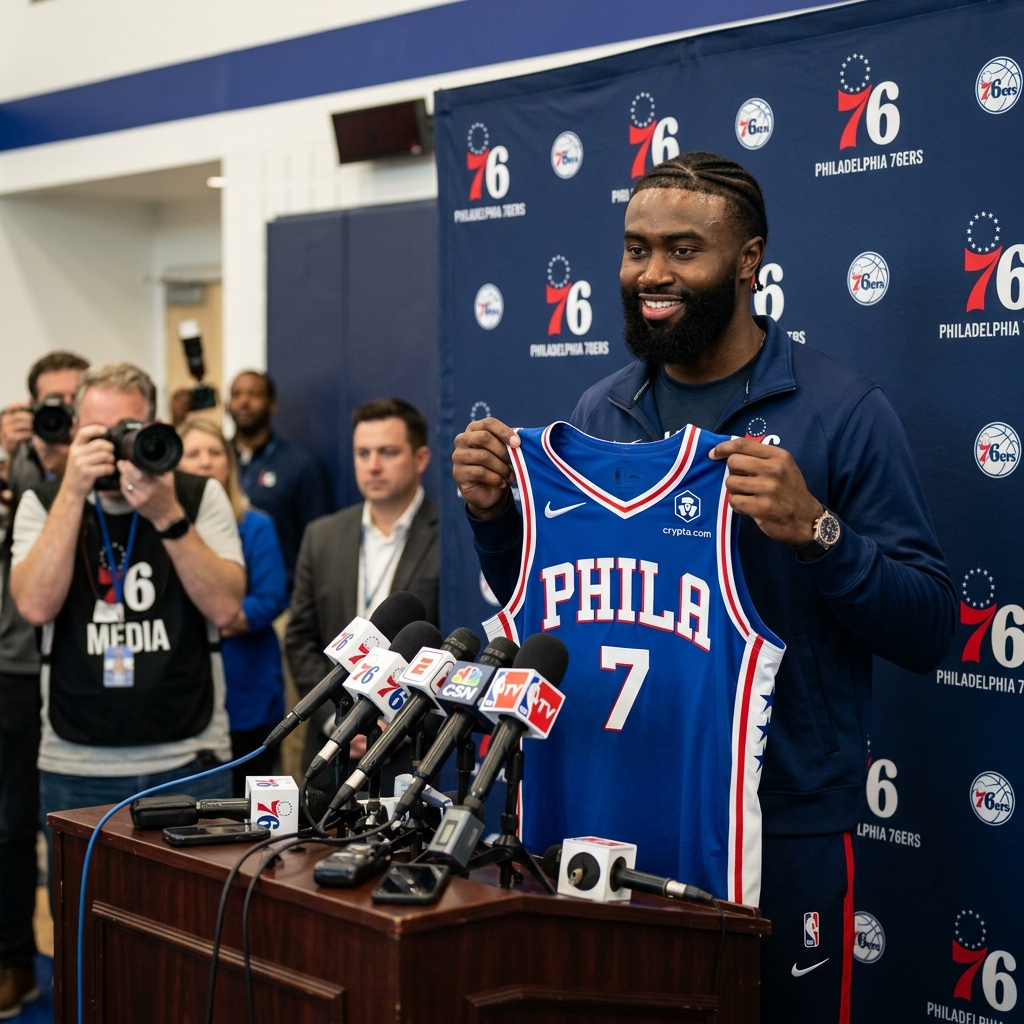 Jaylen Brown Introduced by Philadelphia 76ers: 'We Are Here to Build a Championship Culture'