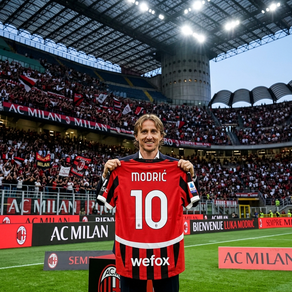 Luka Modrić Completes Shock Free Transfer to AC Milan at Age 40